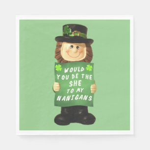 Shenanigans Beverage Napkin