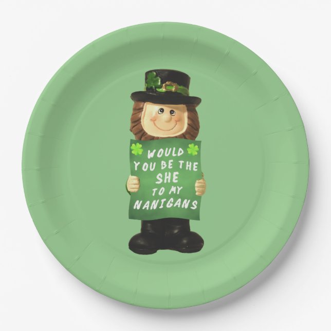Shenanigans Beverage Paper Plate (Front)