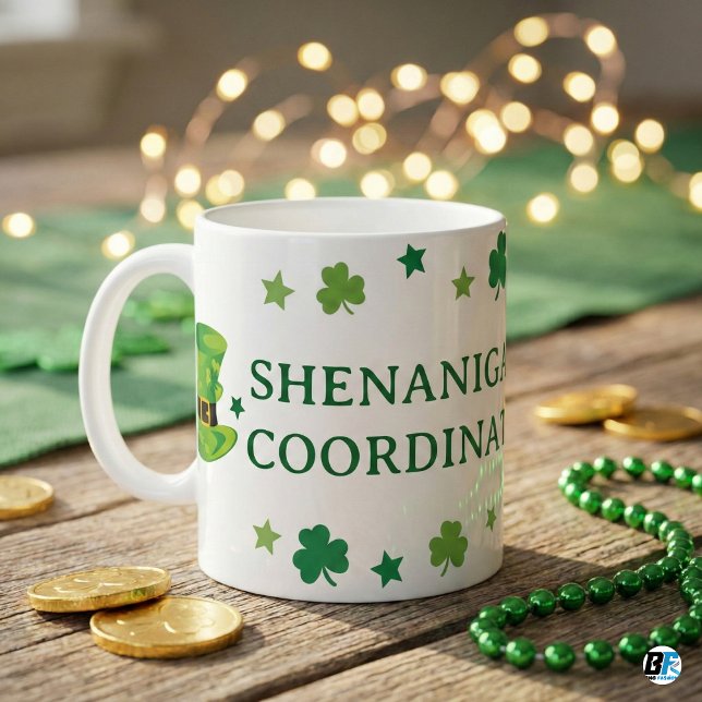 Shenanigans Coordinator Funny St Patrick's Day Coffee Mug (Creator Uploaded)