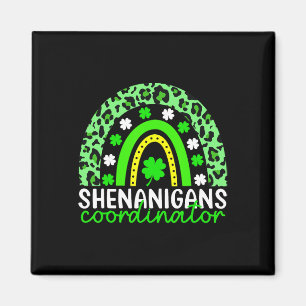 Shenanigans Coordinator Funny St Patricks Day Rain Magnet