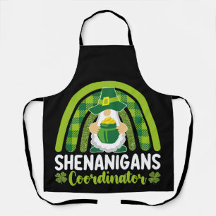 Shenanigans Coordinator Gnomes St Patrick's Day Apron