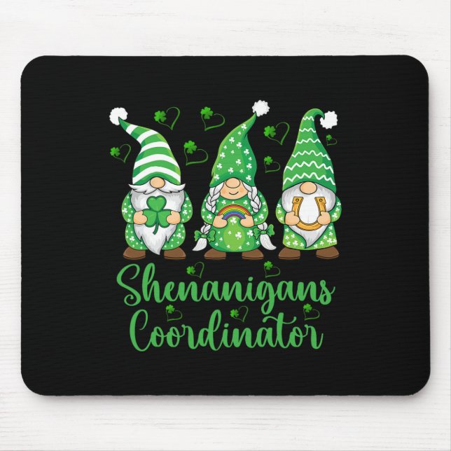 Shenanigans Coordinator Irish Gnomes - St Patricks Mouse Pad (Front)