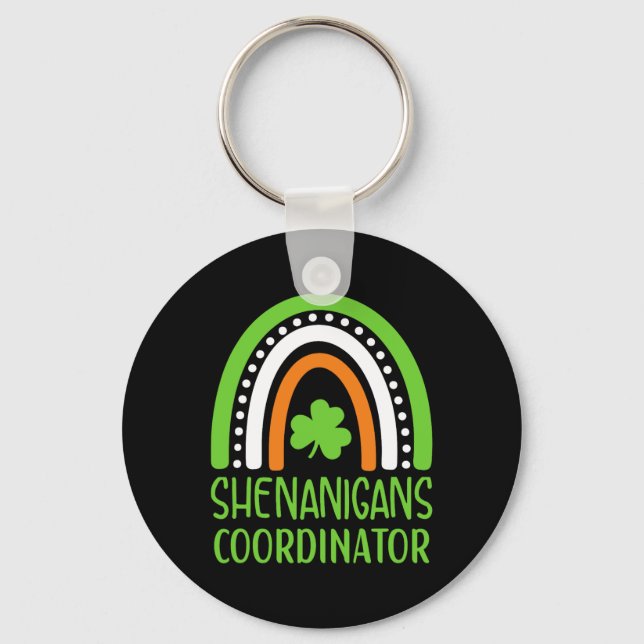 Shenanigans Coordinator Irish Rainbow - St Patrick Key Ring (Front)