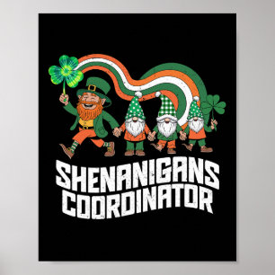 Shenanigans Coordinator St Patrick’s Day Gnome Poster