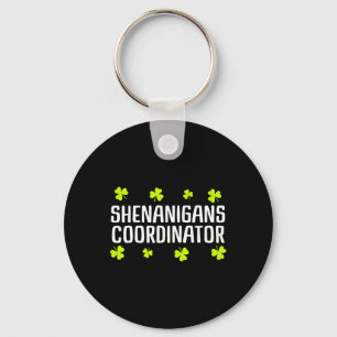 Shenanigans Coordinator St Patricks Day Irish Gree Key Ring