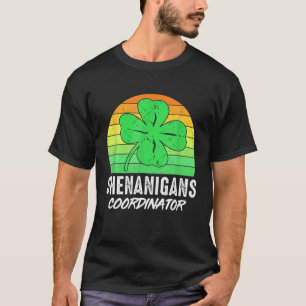 Shenanigans Coordinator Vintage Funny St Patrick's T-Shirt