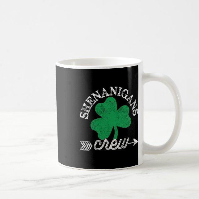Shenanigans Crew St Patricks Day Shenanigator Squa Coffee Mug (Right)
