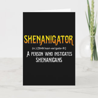 Shenanigans Funny Trouble Maker Saint Patricks  Card