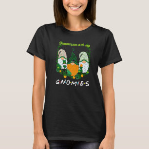 Shenanigans Gnomies St Patrick's Day Gnome Shamroc T-Shirt