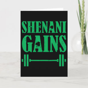 Shenanigans Gym St Patricks Squat Weight Workout Card