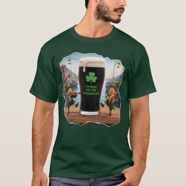 Shenanigans Irish Saint Patrick's Day T-Shirt (Front)