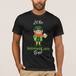 Shenanigans Leprechaun St Patrick’s Day T-Shirt