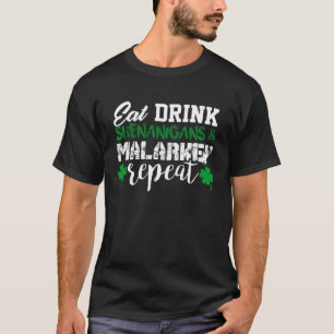 Shenanigans Malarkey Drinking St Patricks  Drinkin T-Shirt