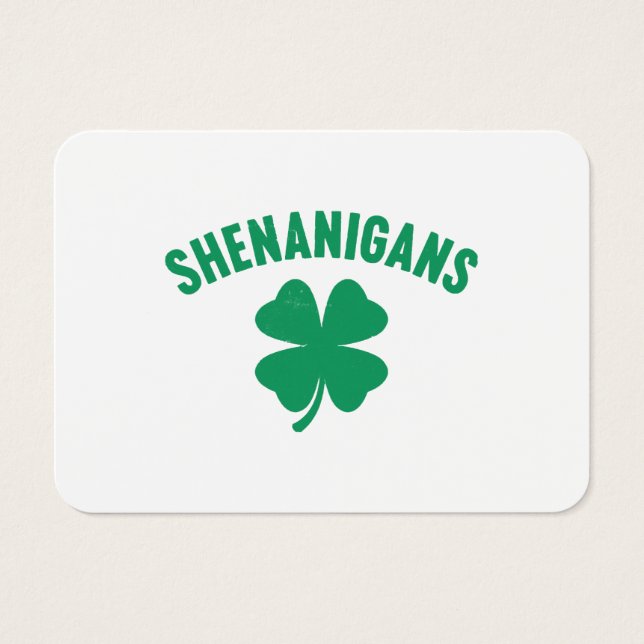 Shenanigans Shamrock St. Patrick's Day Retro  (Front)
