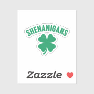 Shenanigans Shamrock St. Patrick's Day Retro