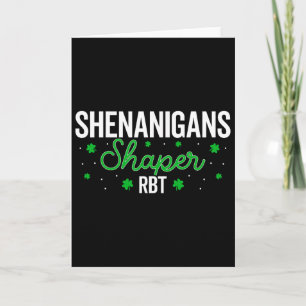 Shenanigans Shaper Rbt Shamrock St Patricks Day A Card