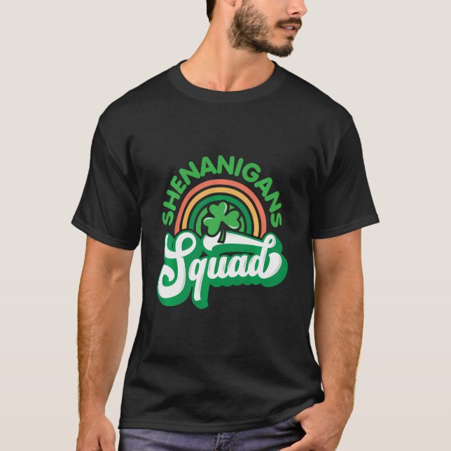 Shenanigans Squad - Funny St. Patrick'S Day Drinki T-Shirt (Front)