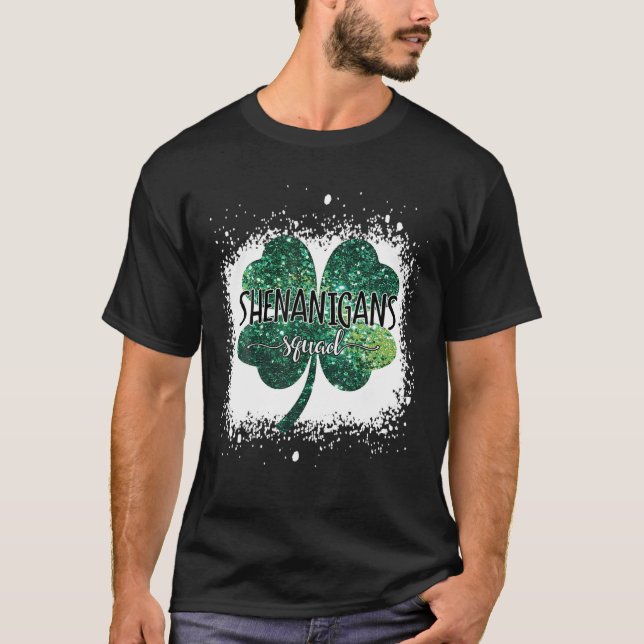 Shenanigans Squad Funny St. Patricks Day Matching T-Shirt (Front)