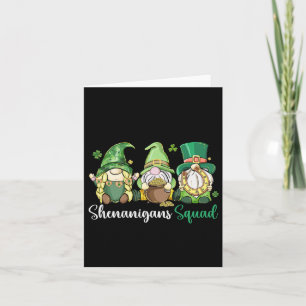 Shenanigans Squad Irish Gnomes Clover - St Patrick Card