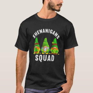 Shenanigans Squad Irish Tee Funny Gnomes Saint Pat
