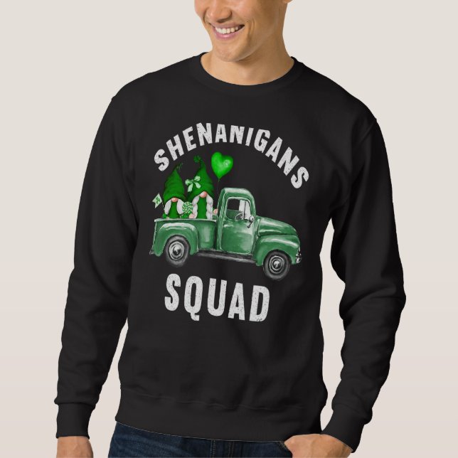Shenanigans Squad Irish Tee Funny Gnomes Saint Pat (Front)