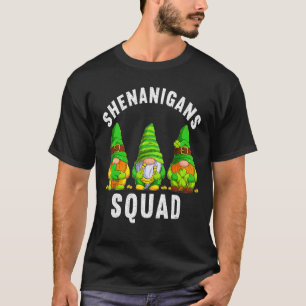 Shenanigans Squad Irish Tee Funny Gnomes Saint Pat