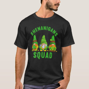 Shenanigans Squad Irish Tee Funny Gnomes Saint Pat