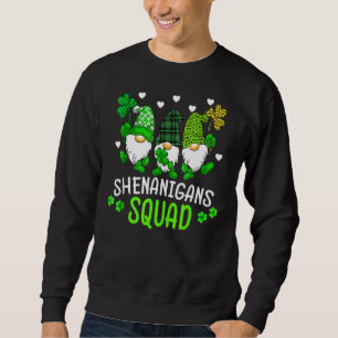 Shenanigans Squad Matching Kid Gnomies St Patrick' Sweatshirt