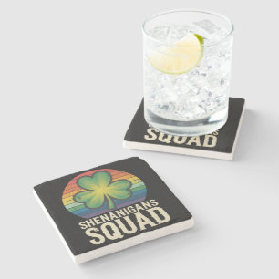 Shenanigans Squad Matching St Patricks Day Group  Stone Coaster