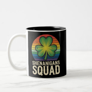 Shenanigans Squad Matching St Patricks Day Group Two-Tone Coffee Mug