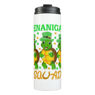 Shenanigans Squad St. Patrick’s Day Cute Turtle Thermal Tumbler