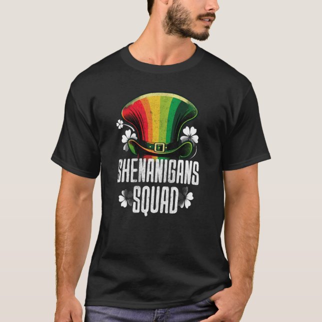 Shenanigans Squad St Patricks C Leaf T-Shirt (Front)