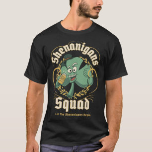 Shenanigans Squad  St Patricks Day Drinking C T-Shirt