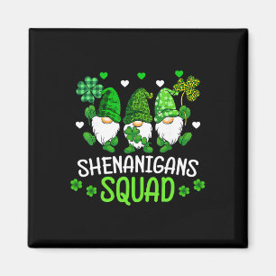 Shenanigans Squad St Patricks Day Gnomes Family Ma Magnet