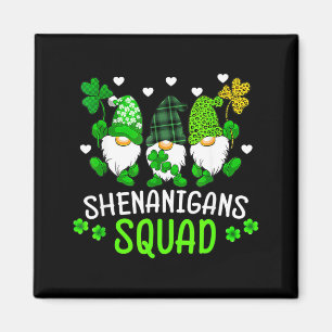 Shenanigans Squad St Patricks Day Gnomes Green Magnet