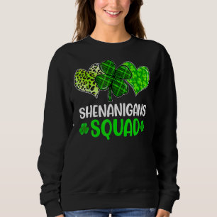 Shenanigans Squad St Patricks Day Gnomes Green Pro Sweatshirt