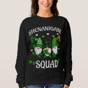 Shenanigans Squad St Patricks Day Gnomes Green Pro Sweatshirt