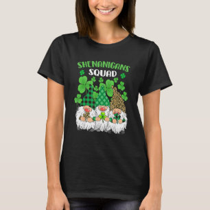 Shenanigans Squad St Patricks Day Gnomes Green Pro T-Shirt