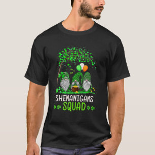 Shenanigans Squad St Patricks Day Gnomes Green Pro T-Shirt