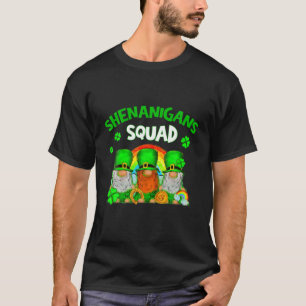 Shenanigans Squad St Patricks Day Gnomes Green Pro T-Shirt