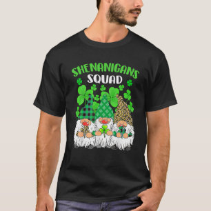 Shenanigans Squad St Patricks Day Gnomes Green Pro T-Shirt