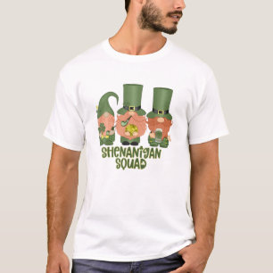 Shenanigans Squad St Patricks Day Gnomes Green Pro T-Shirt