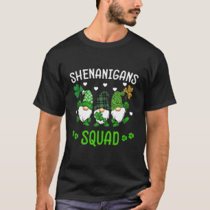 Shenanigans Squad St Patricks Day Gnomes Green Pro T-Shirt