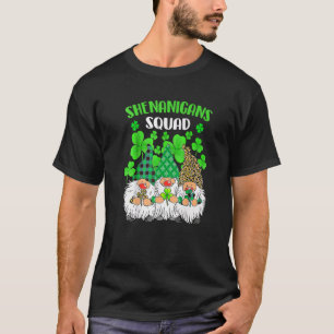 Shenanigans Squad St Patricks Day Gnomes Green Pro T-Shirt