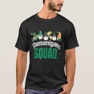 Shenanigans Squad St Patricks Day Gnomes Green Pro T-Shirt
