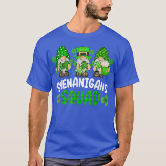 Shenanigans Squad St Patrick's Day Gnomes Irish Gn T-Shirt