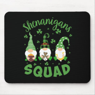 Shenanigans Squad St Patricks Day Gnomie Gnome Wom Mouse Pad