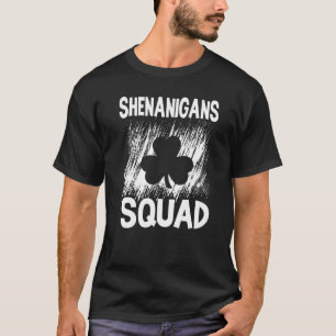 Shenanigans Squad St Patricks Day Irish Distressed T-Shirt