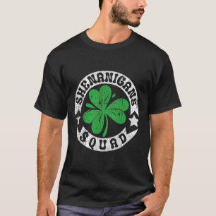 Shenanigans Squad St. Patrick's Day Irish Shamrock T-Shirt
