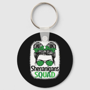 Shenanigans Squad St. Patrick's Day Outfit Women G Key Ring